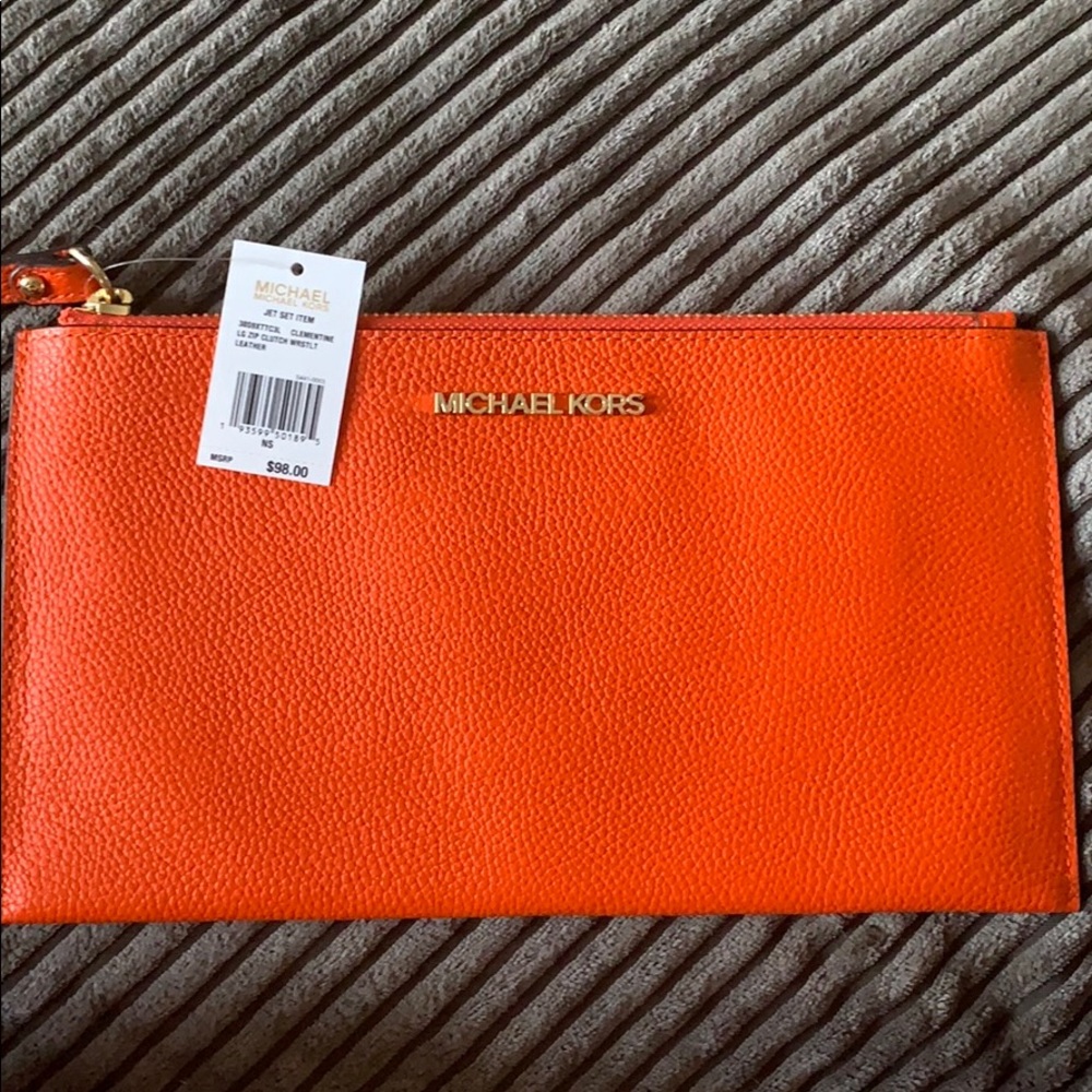 NWT Orange Lg Michael kors